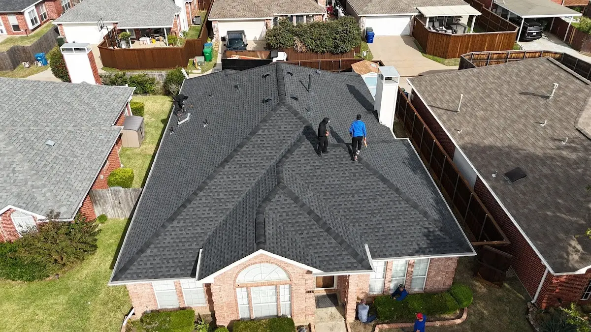 Slate & Tile Roof Repair work in progress on a North Brunswick property